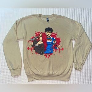 Bad Bunny Karol G Bride of Chucky Halloween Crew Neck Women’s Size Small